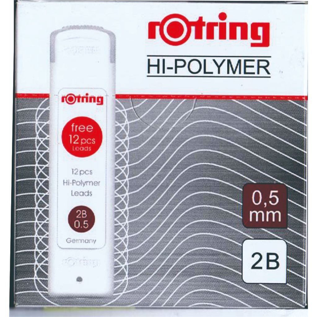 

Rotring Tikky Hi- Polymer Isi Pensil 0,5 2B isi pensil mekanik 0,7 B