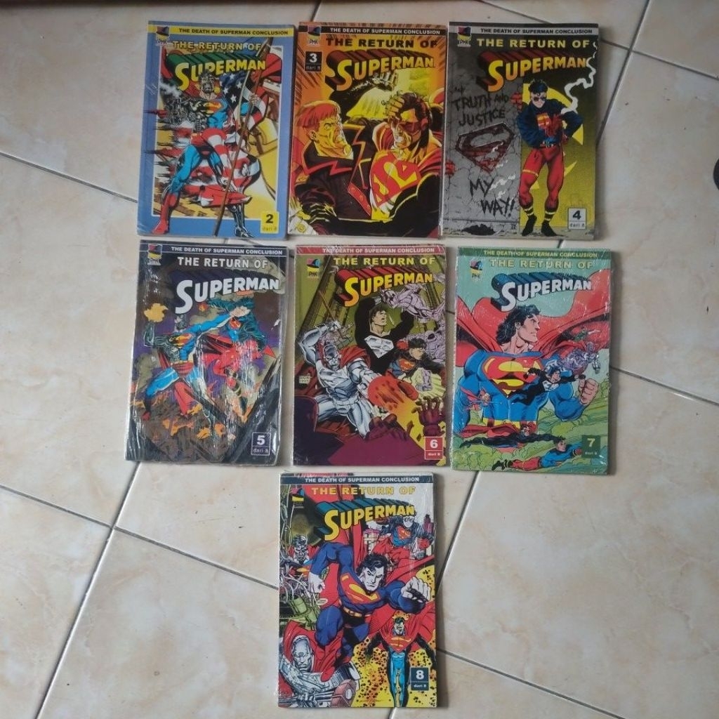PMK KOMIK THE DEATH OF SUPERMAN CONCLUSION THE RETURN OF SUPERMAN NOMOR 2 - 8