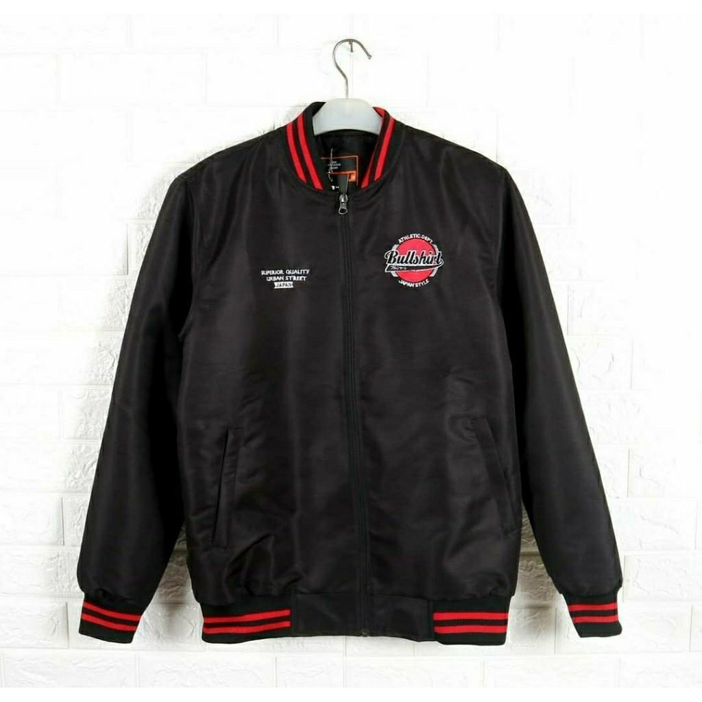 Jaket Bomber Pria Jaket Distro Bullshirt Original Jaket Variasi Warna