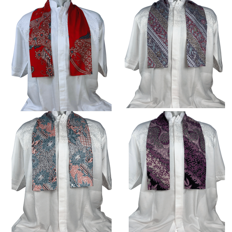 Syal Batik Unisex – Tersedia Berbagai Motif Etnik, Cocok untuk Pria & Wanita