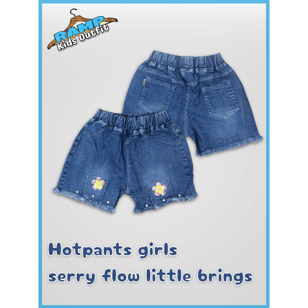 Celana Pendek Anak Hot Pants Jeans Denim | Celana pendek perempuan 2-3 tahun| Hotpants girls serry f