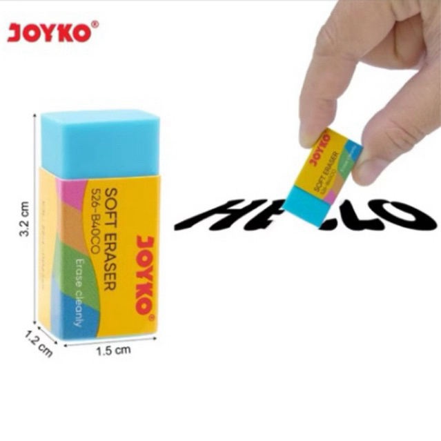 

( 1 pcs ) Color Eraser 526 - B40CO / Penghapus Karet Warna Warni Random 526-B40CO Joyko