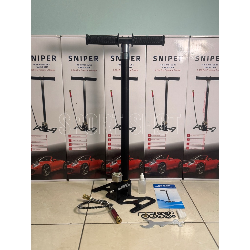 Pompa pcp Sniper 4 stage kaki lipat 6000 psi merk original