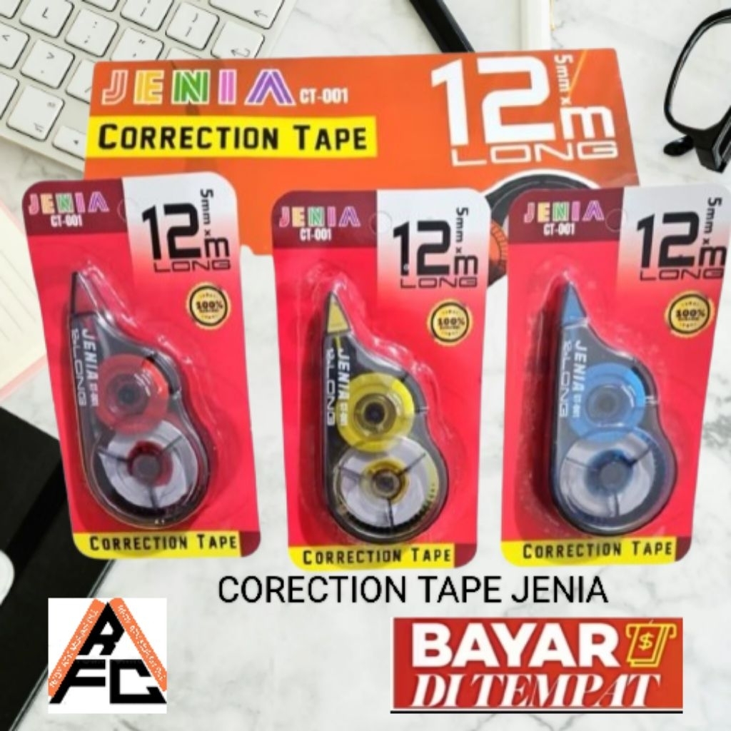 

(1 pis )Tipe-X Kertas / Corection Tape Jenia 12M Kartun Lucu Tip X Tipex / Tipe X / Tipe-ex correction