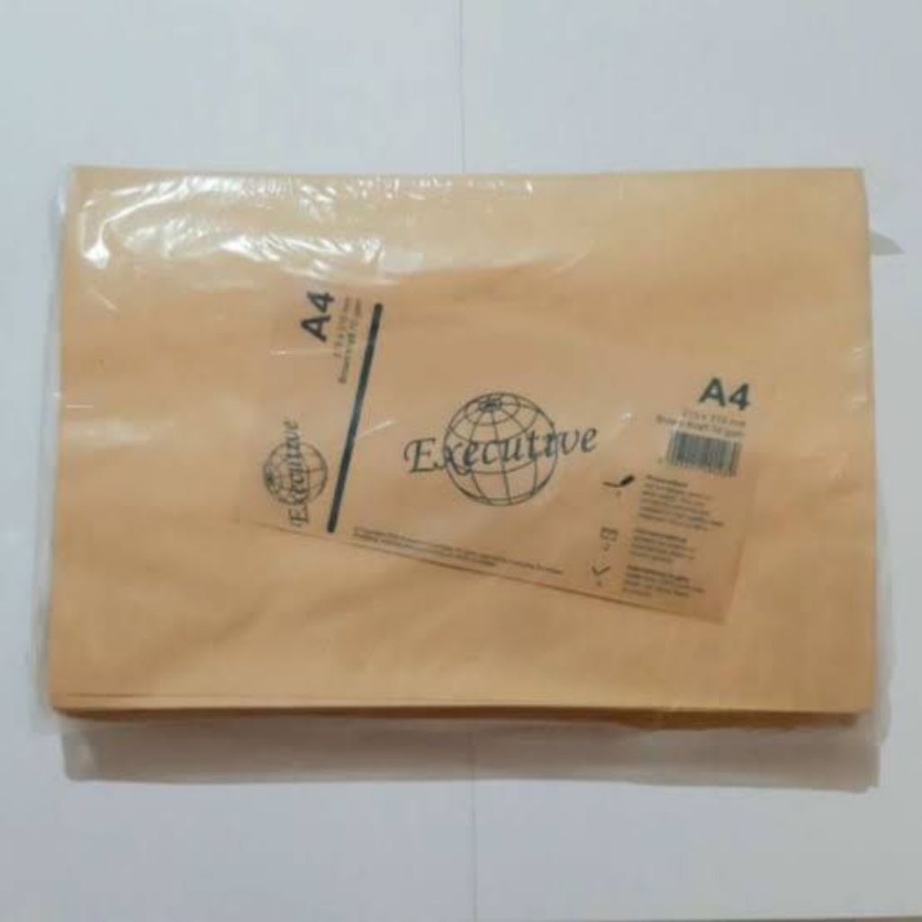 

[PAK 100LBR] AMPLOP COKLAT A4 EXECUTIVE ENVELOPE A-4 / AMPLOP A4