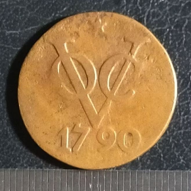 #11.VB. KOIN KUNO VOC BELANDA 2 DUIT TAHUN 1790