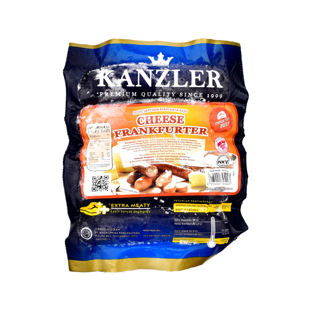 

Kanzler Cheese Frankfurter 380gr