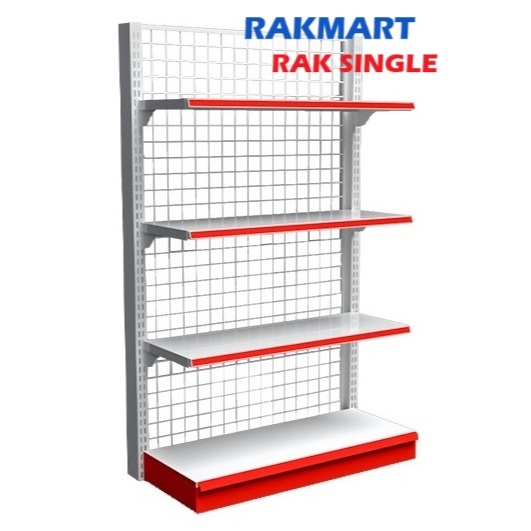 Rak display Minimarket lebar 40cm Tinggi 150cm & 170cm 5 Susun | Rak Gondola Warung & Toko Sembako