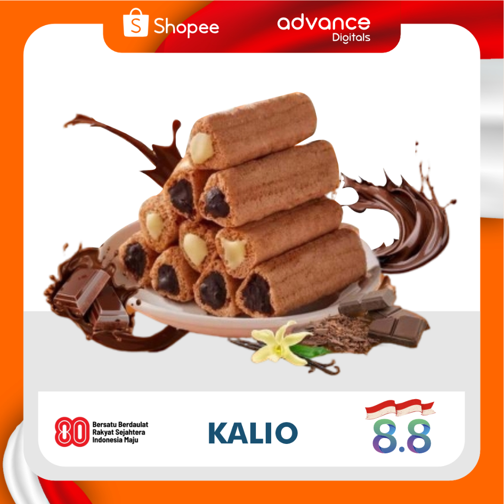 

Wafer KALIO / Snack Biskuit Coklat kalio Taiko stick/snack rasasusu/camilan cokelat/jajanan murah/camilanRamadhan/hadiah Batang cokelat panjang dengan sudut cokelat berisi isian/kue kering berbentuk balok Kelio Pisket Kering dengan Rendah dan Coklat
