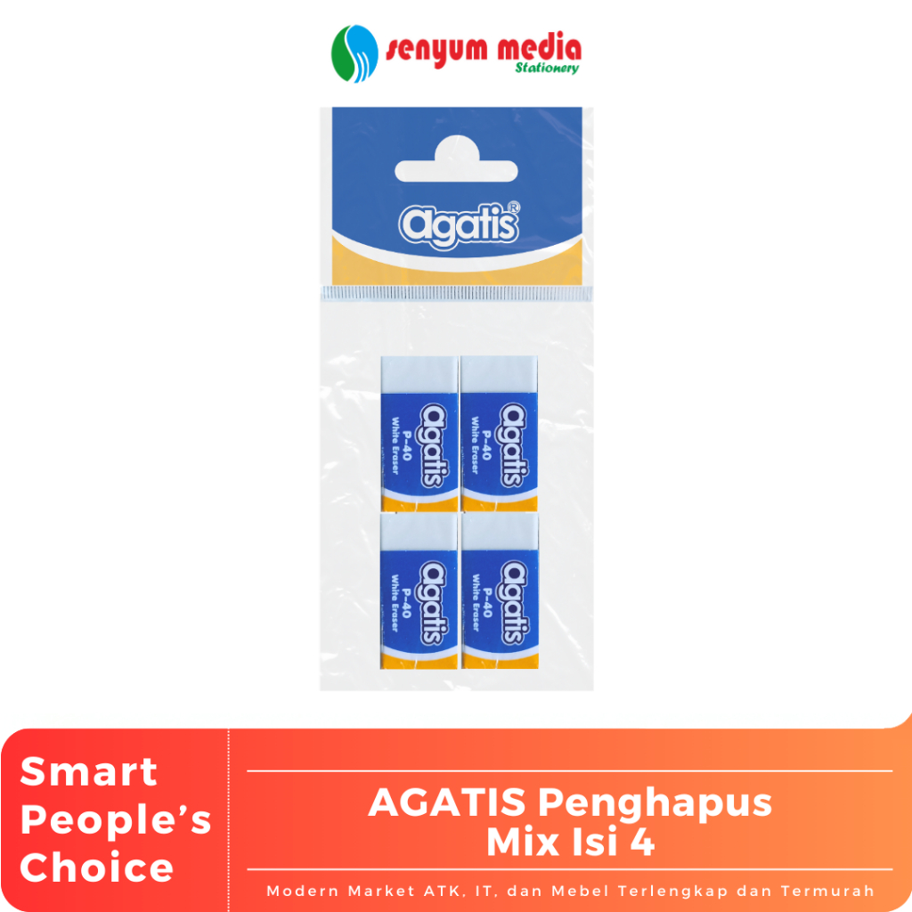

AGATIS - Penghapus Putih isi 4 | Penghapus kecil isi 4 ( 1 Set Isi 4 Pcs ) (S:SET)