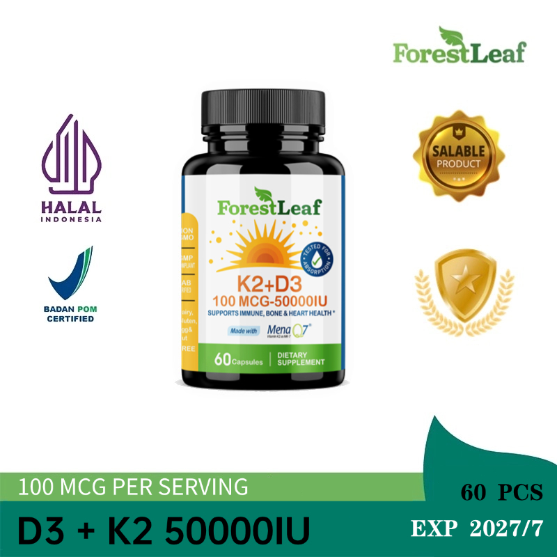 D3K2 50000IU: Tingkatkan Asupan Vitamin D & K Harian untuk Kesehatan Seutuhnya