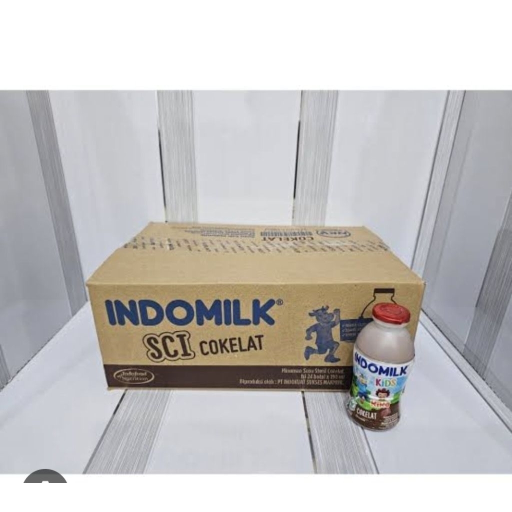 

indomilk botol coklat 190ml isi 24