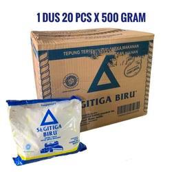 

Tepung Terigu Segitiga Biru Premium 500Gram 1 dus (20pcs)