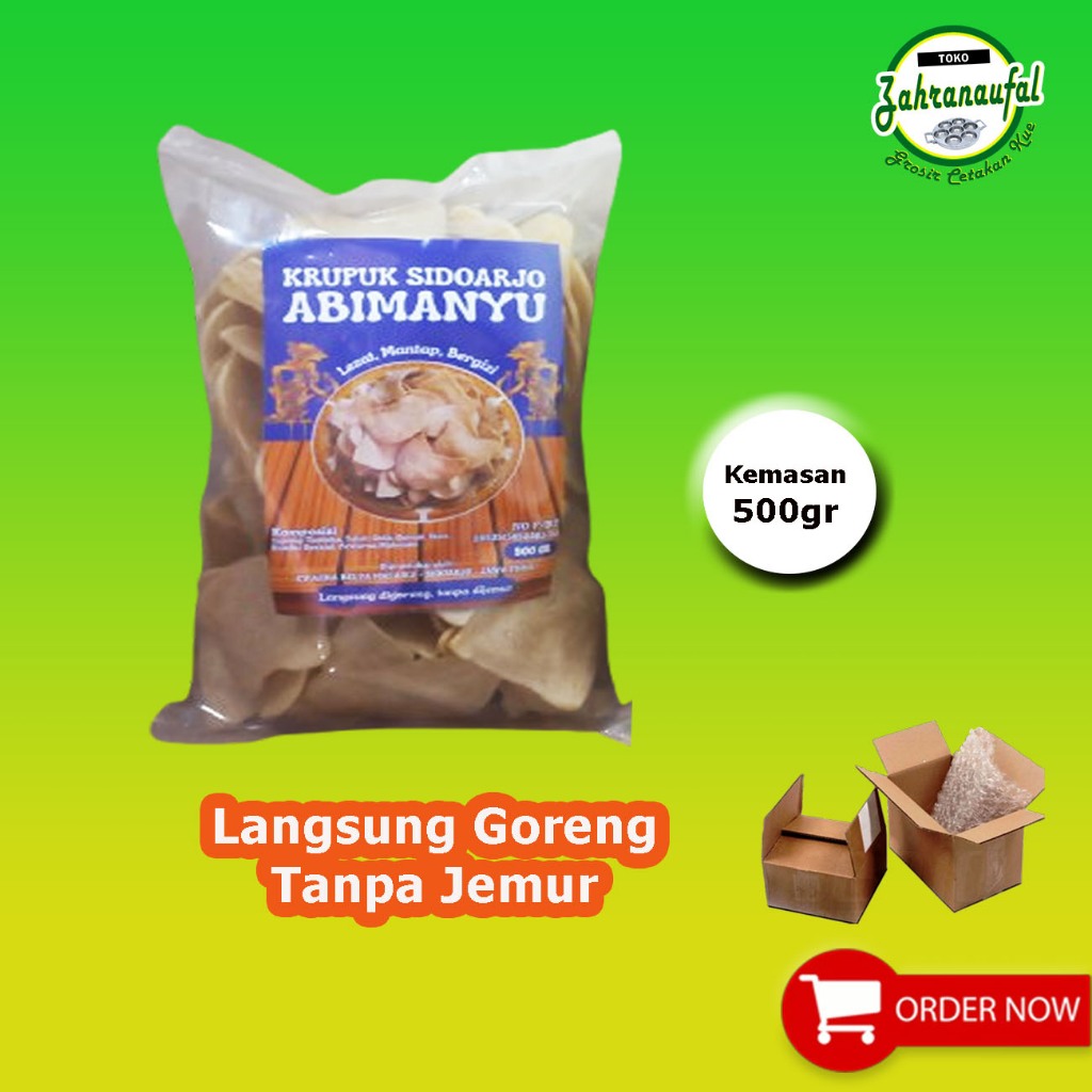 

Kerupuk Udang Mentah Sidoarjo Jenis Kancing Putih 500 gram Langsung Goreng Tanpa Jemur