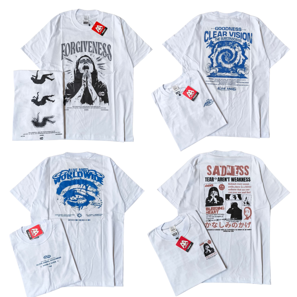 T-SHIRT OTSKY WHITE TEE KAOS DISTRO OTSKY OVERSIZE STREETWEAR KAOS PRIA WANITA