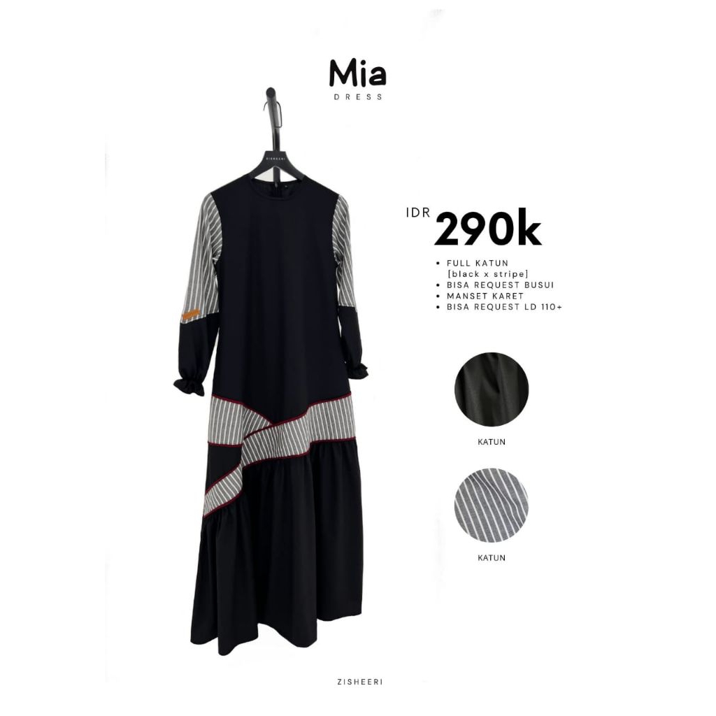 MIA series by zisheeri | gamis zisheeri | Gamis Katun Kekinian By Zisheeri