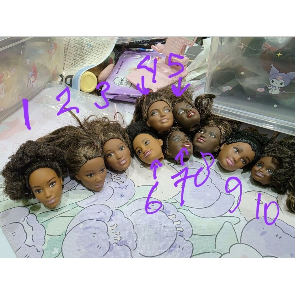 kepala barbie original tone gelap-  AA