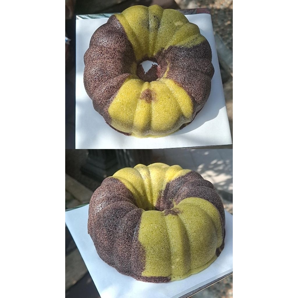 

Bolu Pandan Ketan Hitam Kukus loyang 20cm