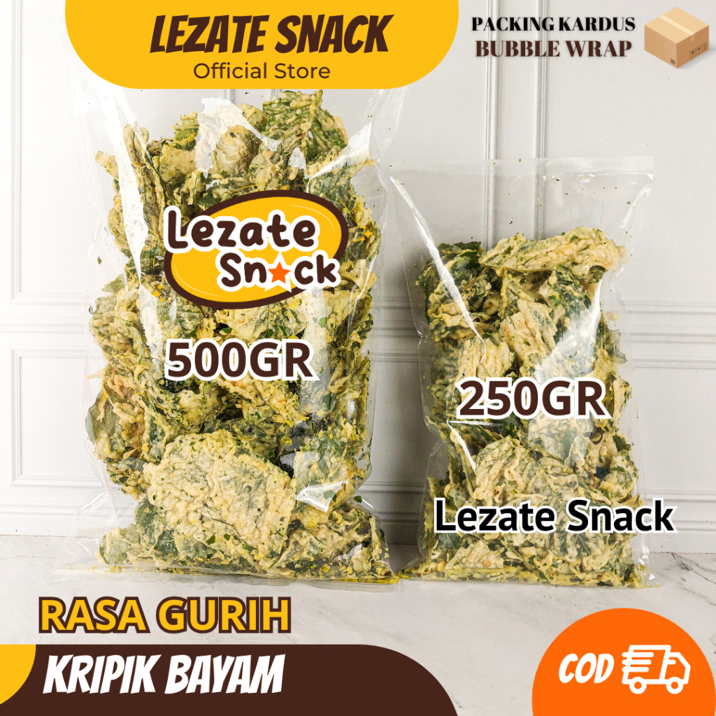 

Kripik Bayam 500gr Gurih Enak Renyah Kiloan Murah / Keripik Bayam Kiloan/ Kripik Bayam Crispy