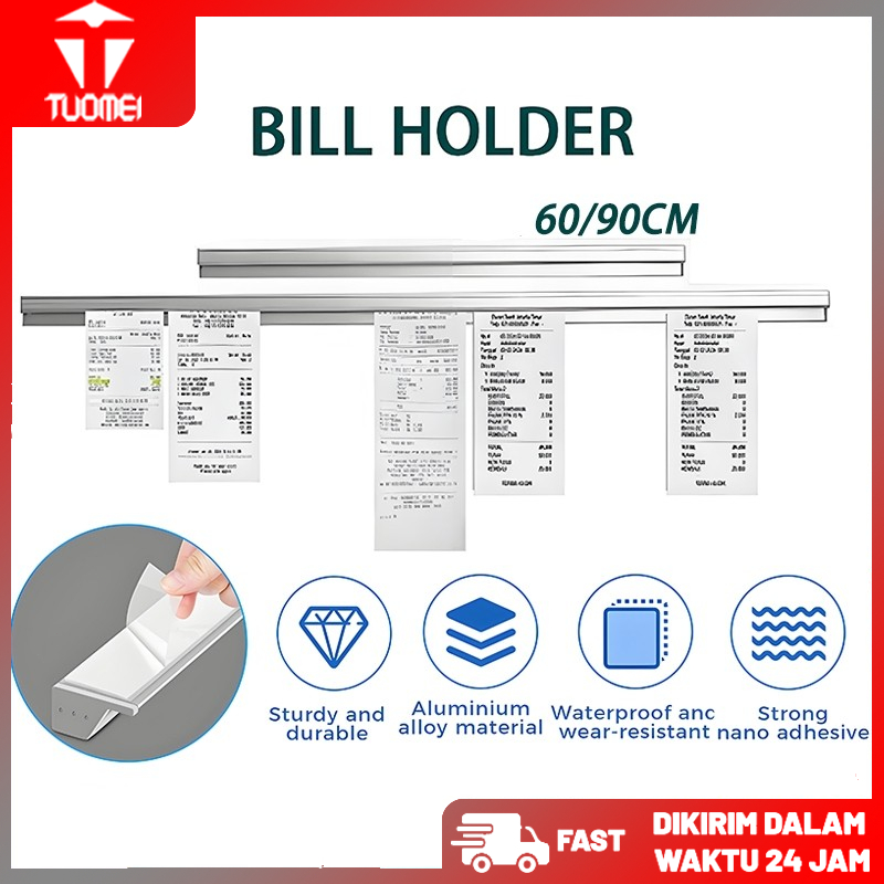 

Bill Holder Stainless / Capitan Nota / Checker Holder/ Penjepit Kertas Bon Bill / Receipt Holder / Bill Holder Restaurant & Café