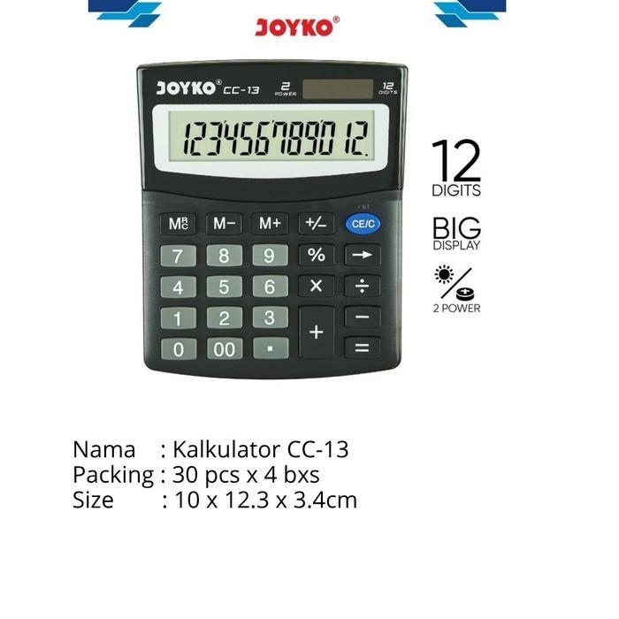 

Calculator / Kalkulator Joyko CC-13 / 12 Digits - CC-13