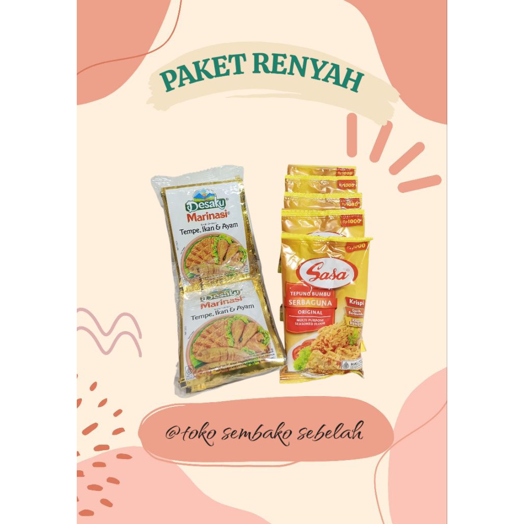 

Paket Extra Promo 10pcs Tepung Sasa Serbaguna + 12pcs Desaku Bumbu Marinasi