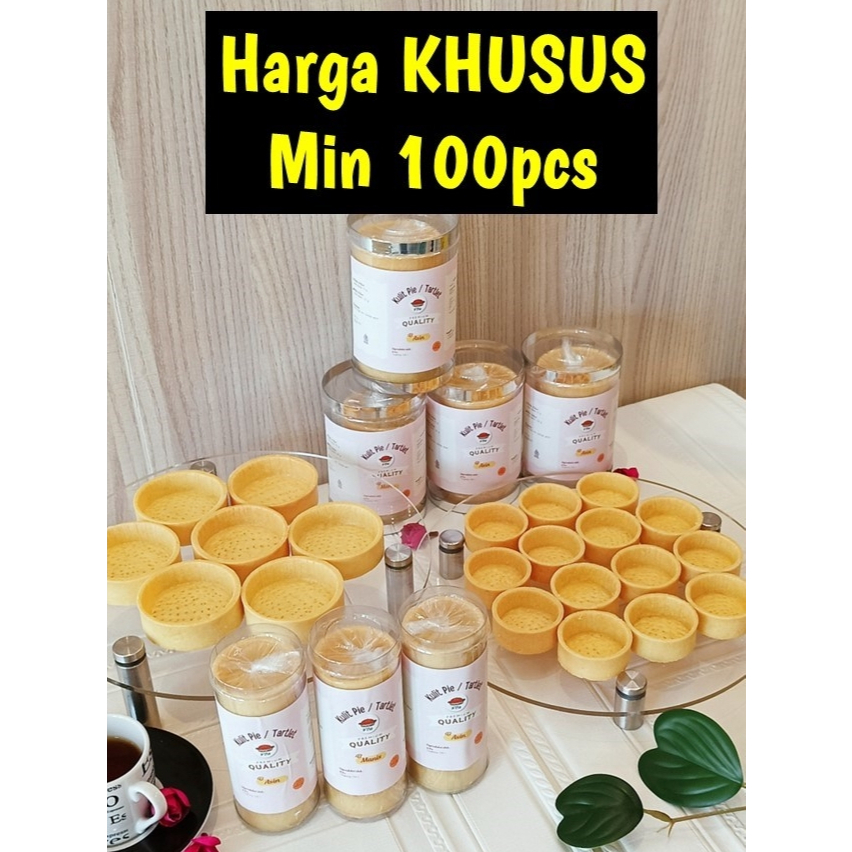 

KULIT PIE min 100pcs siap pakai / harga per 10pcs / Kulit Tart Shell / Tart Shell FULL BUTTER