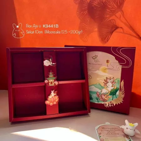 

Kotak Mooncake Box Mooncake Empat Sekat 200 Gram