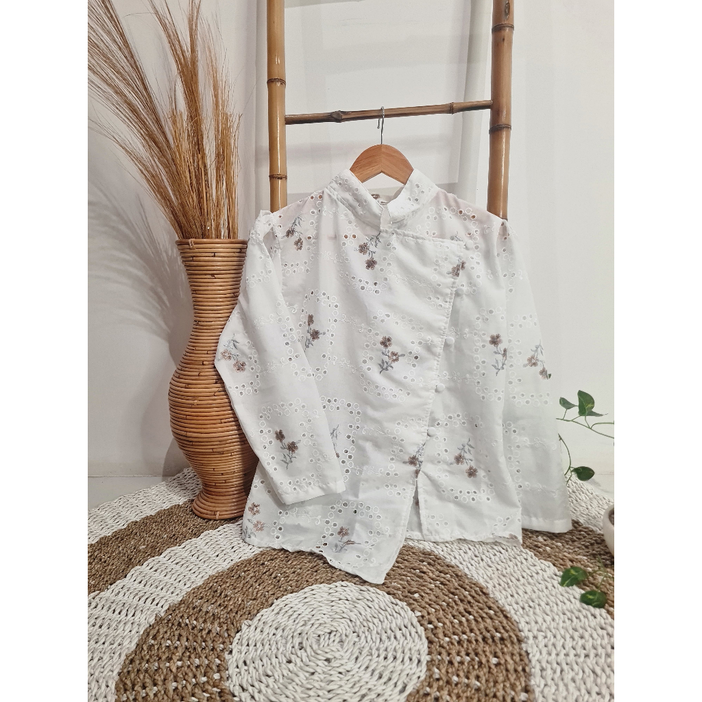 pusat bordir tasikmalaya - kebaya katun bolong JANGGAN