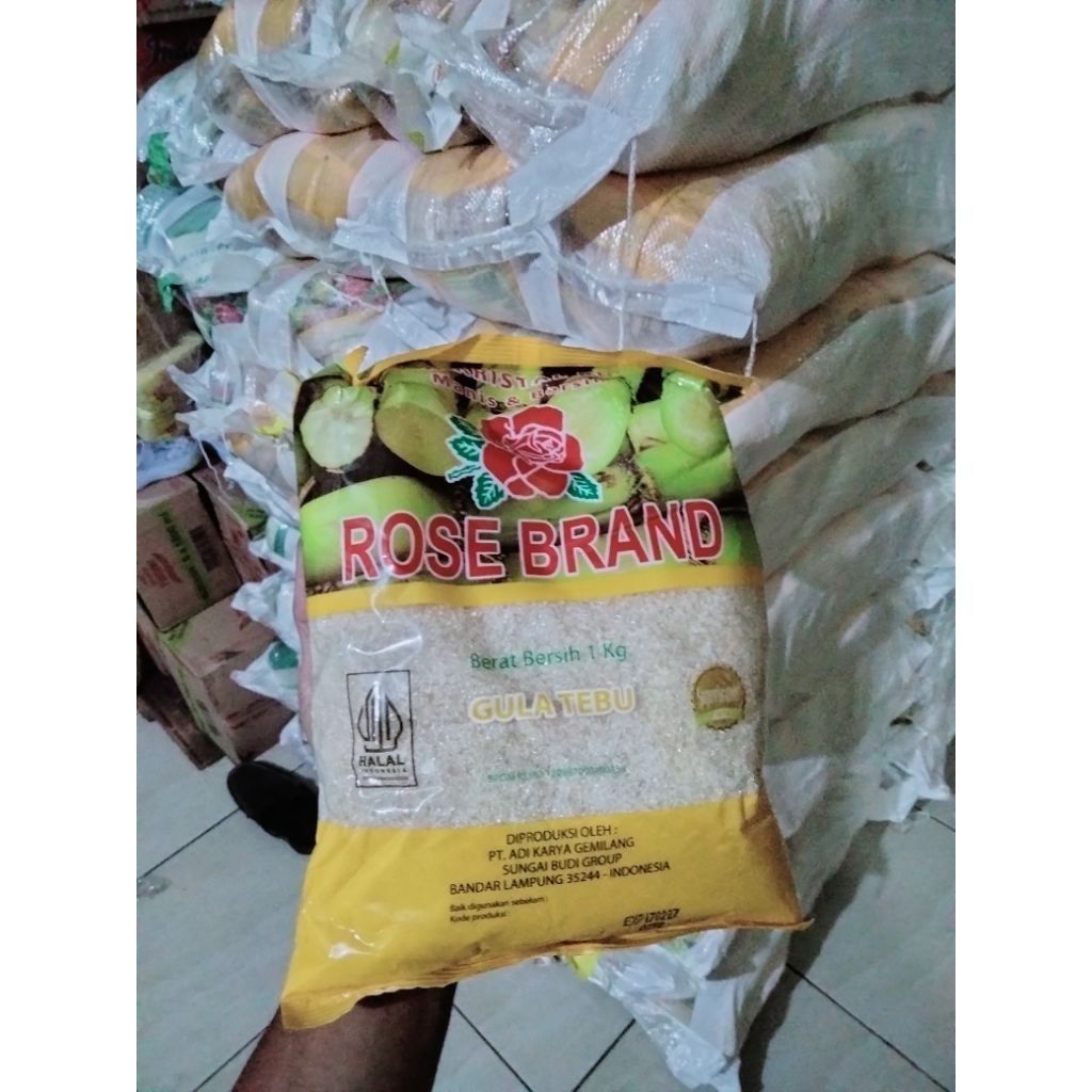 

Gula kemasan 1kg Rose brand