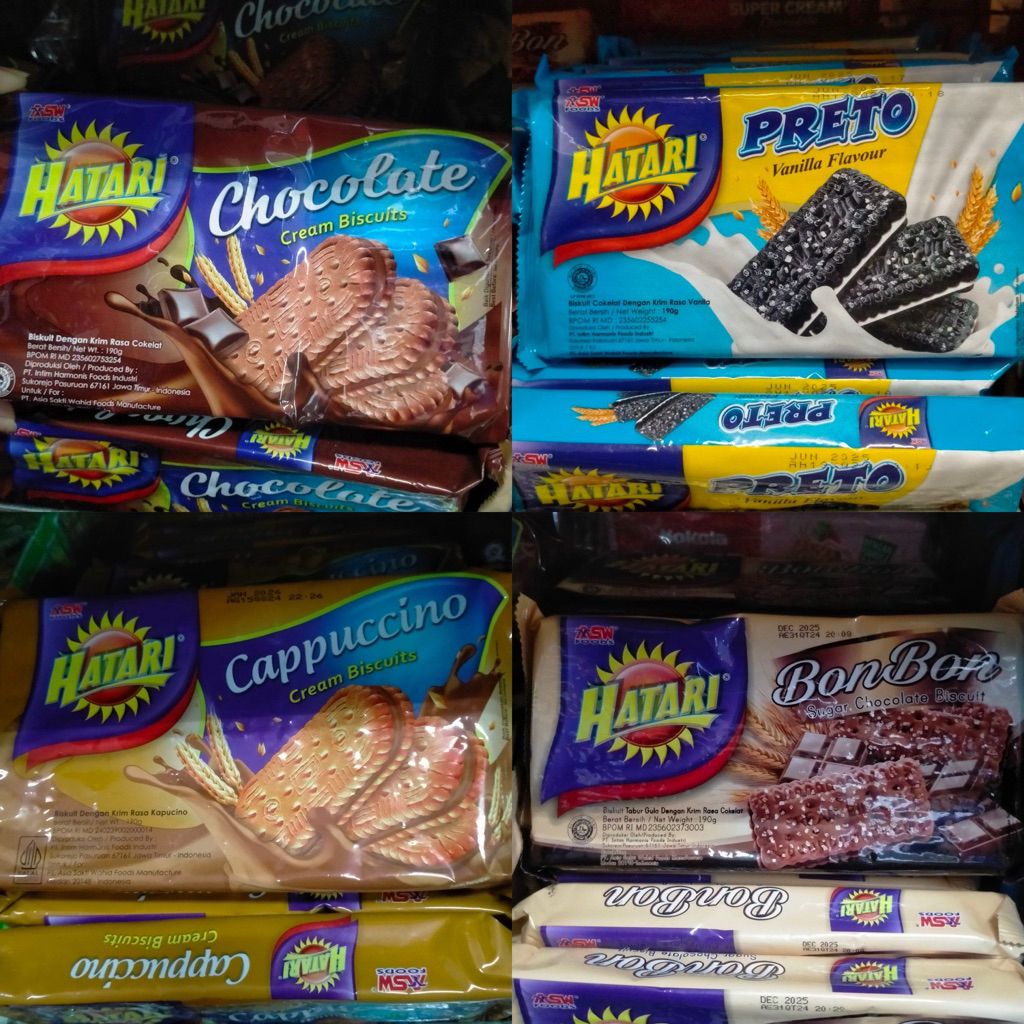 

Biscuit Hatari varian rasa 200gr