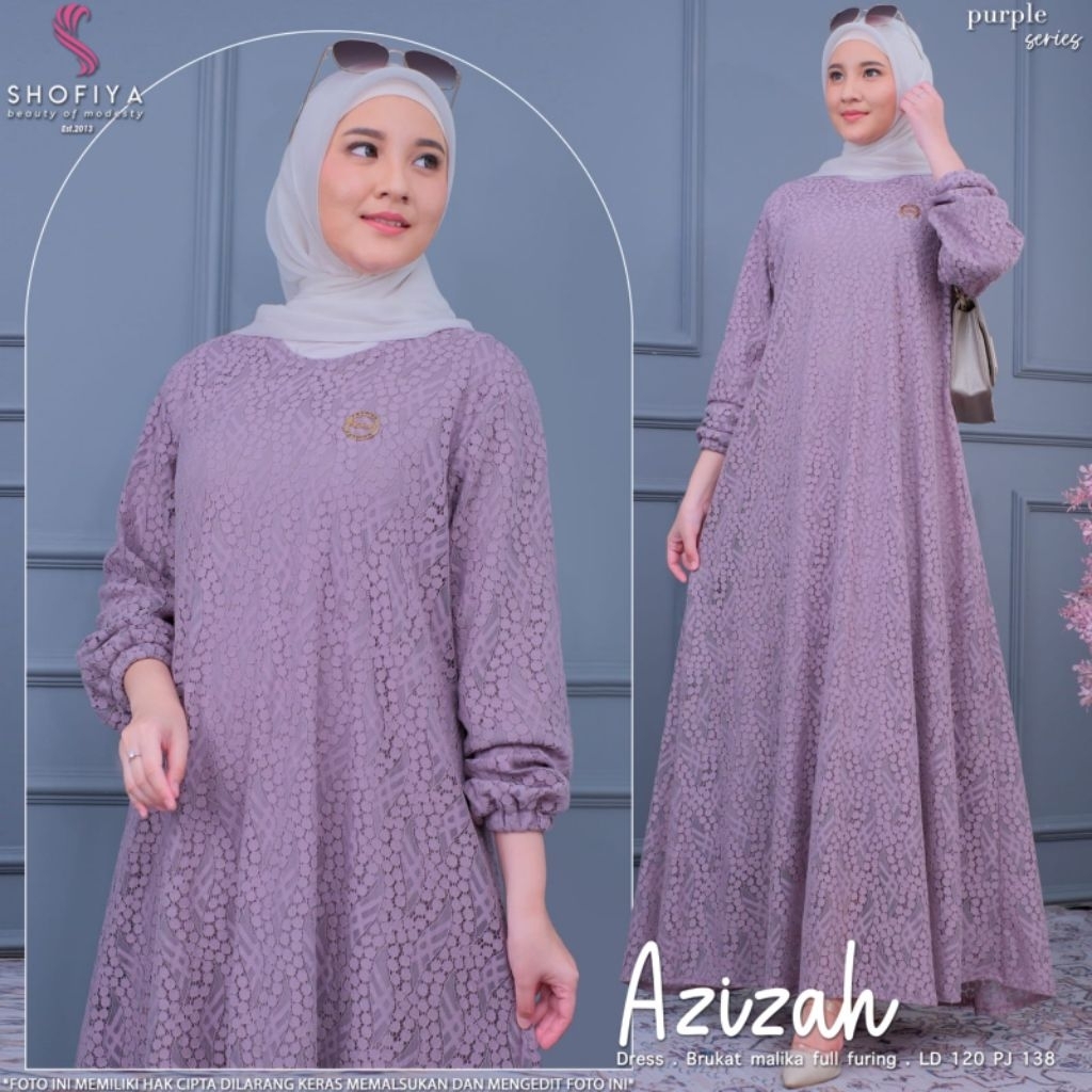 AZIZAH DRESS GAMIS BY  ORI SHOFIYA