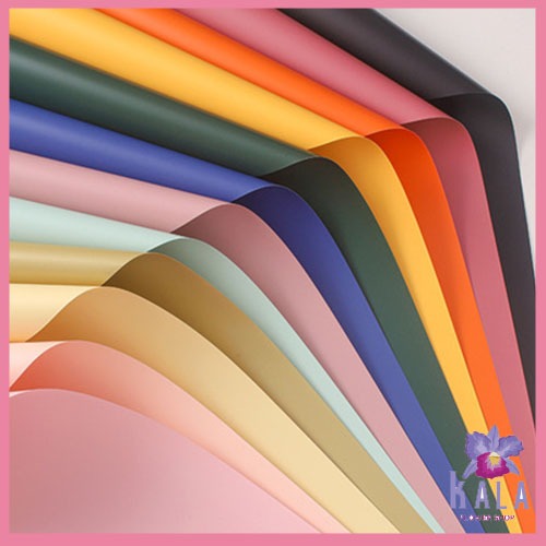 

20 Lembar Flower Wrapping Paper Kertas Buket Bunga Polos Korea Cellophane Waterproof KB6199