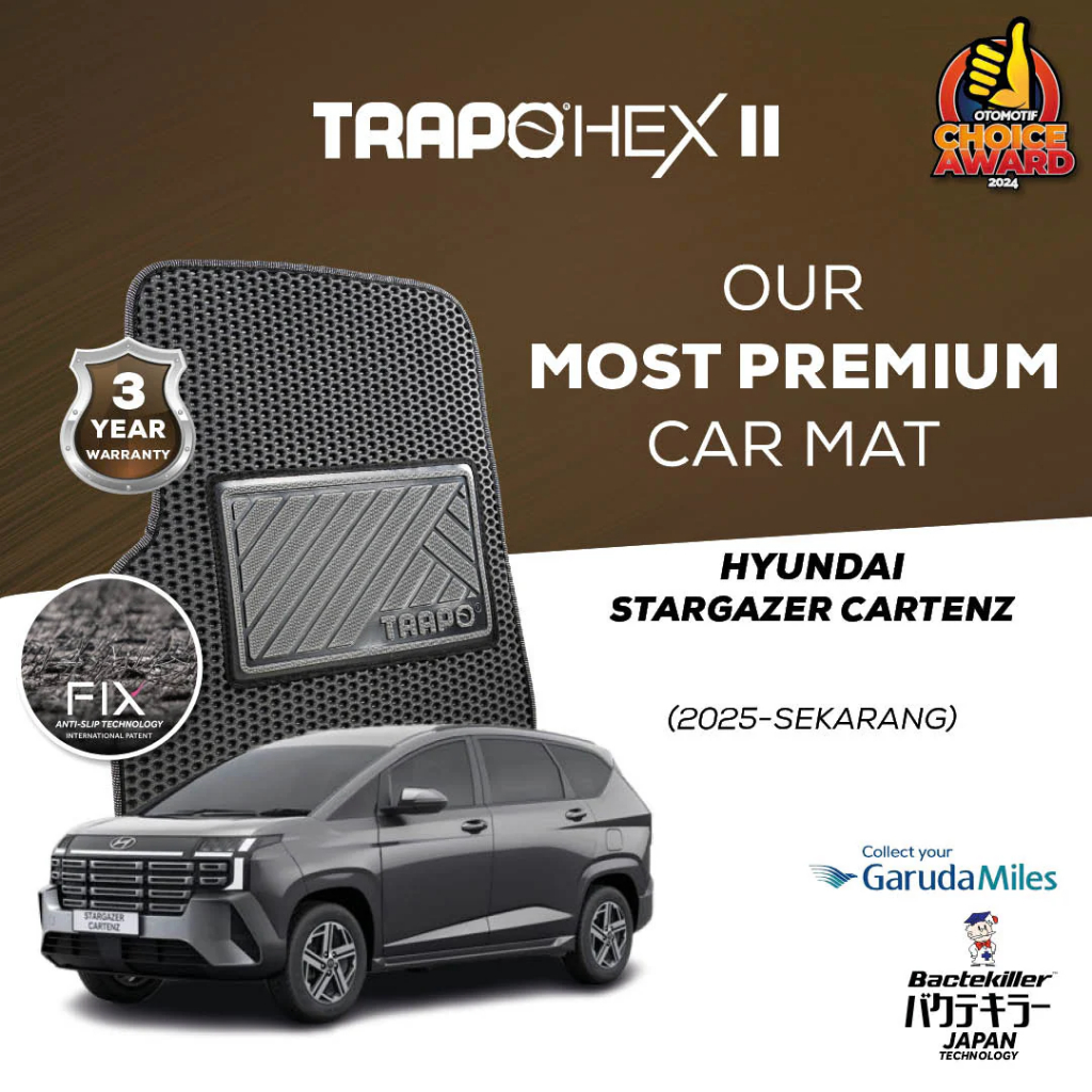 Karpet Trapo Hex Hyundai Stargazer Cartenz (2025-Sekarang) Karpet Stargazer Cartenz