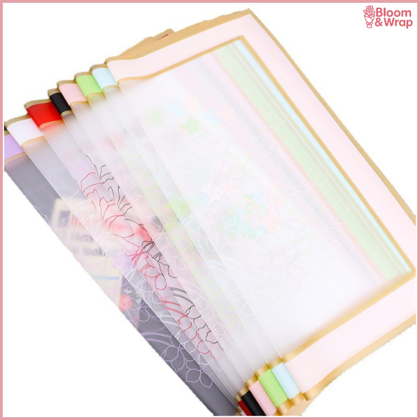 

PACK 20 Kertas Bunga List Gold Flower Wrapping Cellophane Paper Buket Bucket Bunga Florist KB6270