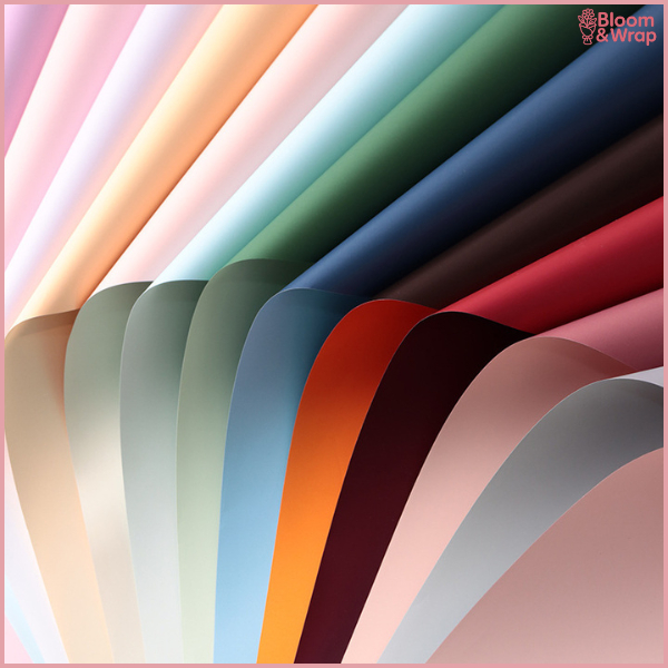 

PACK 20 Kertas Buket Bunga Dua Warna Pastel Polos Flower Wrapping Paper Bi Color Cellophane KB6001