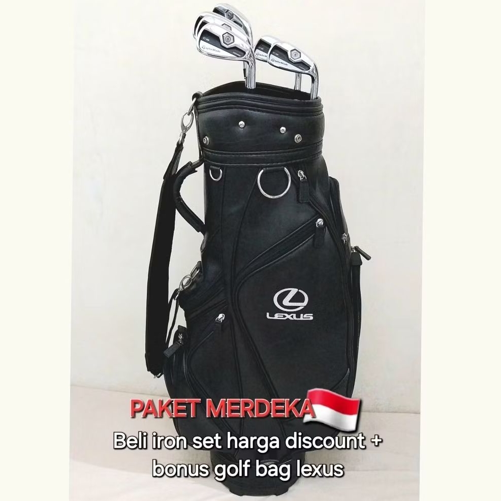 Stick golf iron set Taylor Made CB Forged + golf bag Lexus harga paket