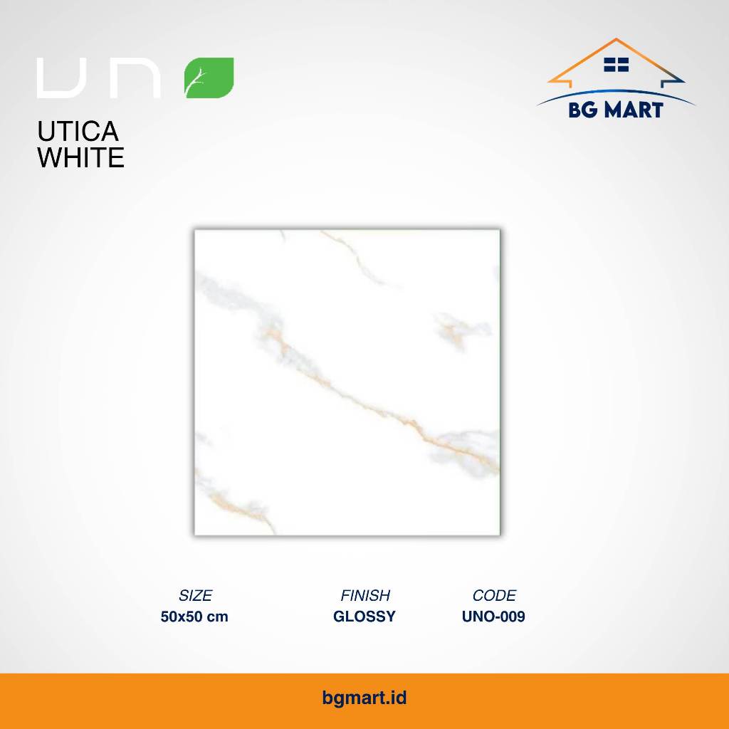 UNO Keramik Lantai 50x50 Utica White