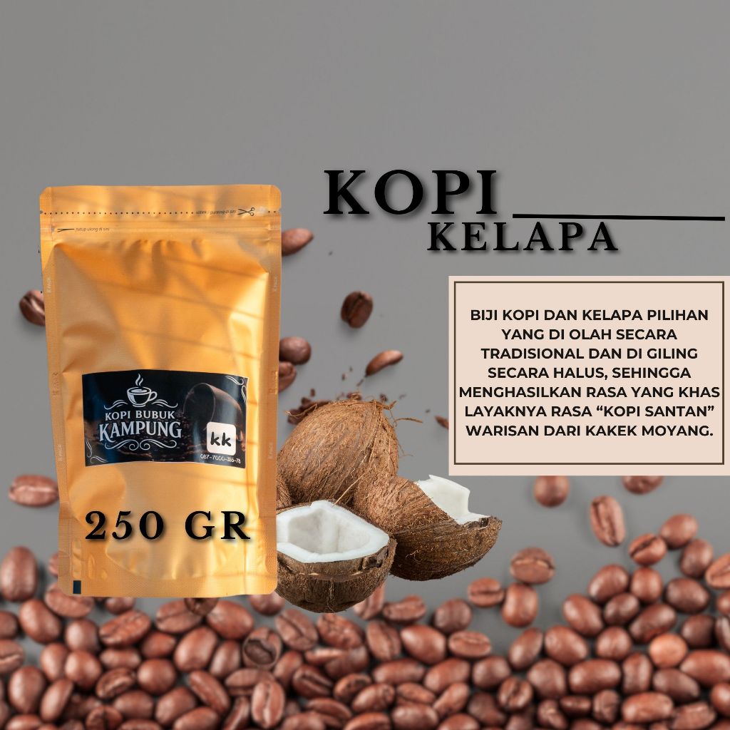 

Bubuk Kopi kelapa 250 gram murah | bubuk kopi kelapa nikmat | bubuk kopi santen | kopi kampung