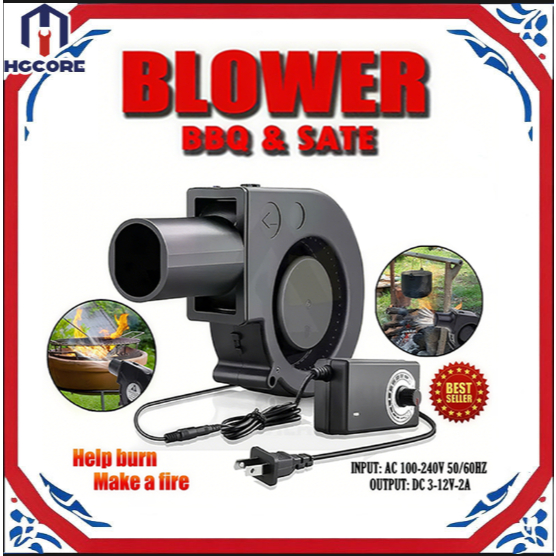 Blower BBQ Kipas Blower Ac Turbocharger Portabel Kecil/Bearing Air Flow Pendingin Cooler Fan