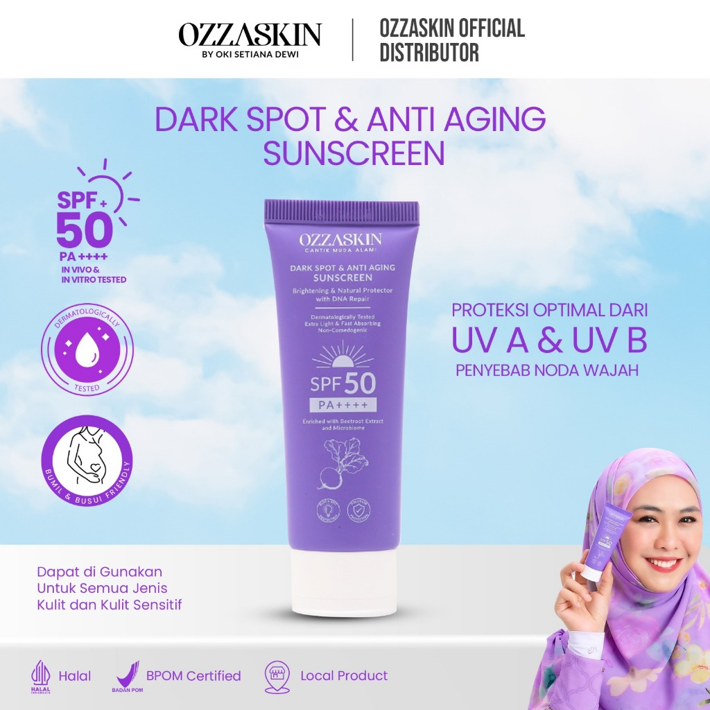 Sunscreen wajah sunscreen SPF 50 PA ++++ MENGURANGI Flek SEMUA JENIS KULIT ANTIAGING sunskrin