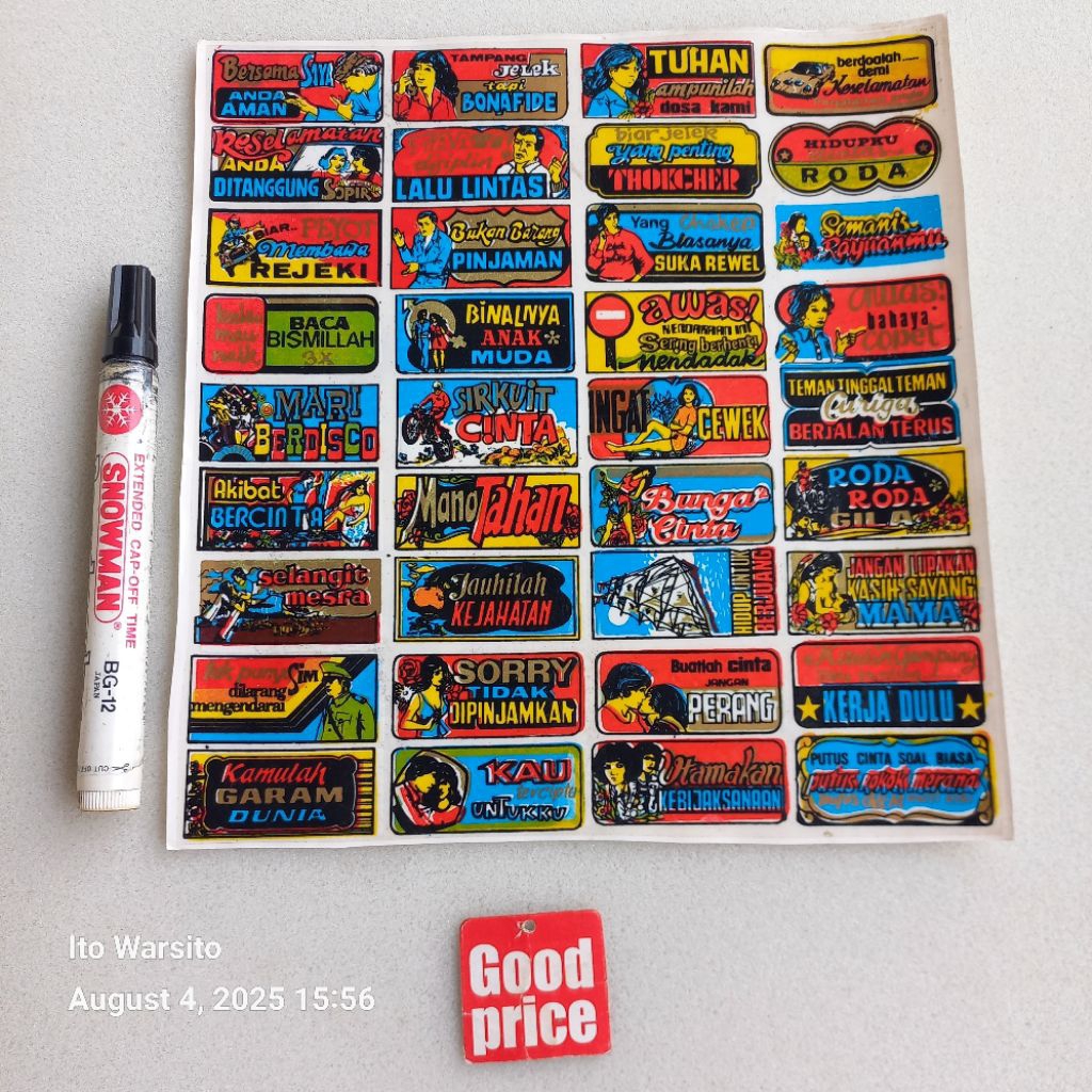 

Stiker jadul vintage 2