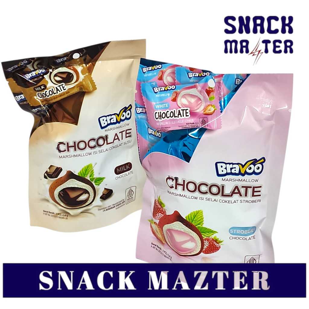 

Bravoo Marsmallow Isi Selai Pouch - Netto 5 pcs x 3.6gr