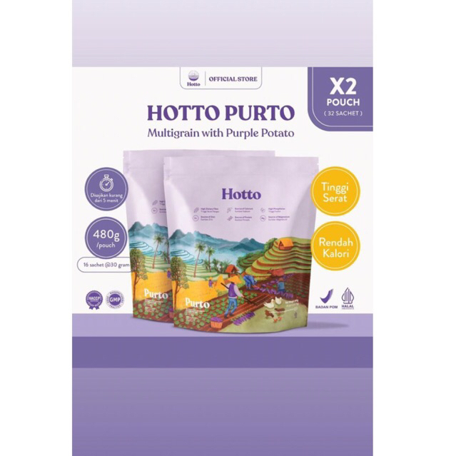 

Hotto Purto Multigrain Isi 16 Sachet Original