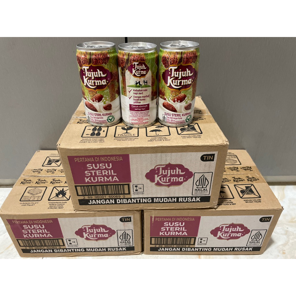 

Susu Steril TUJUH KURMA per cartoon isi 12 pcs - dari mayora