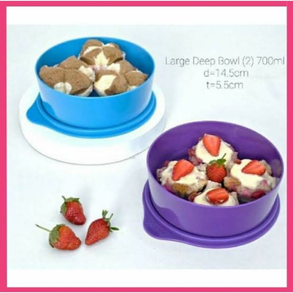 Large Deep Bowl Purple & Blue