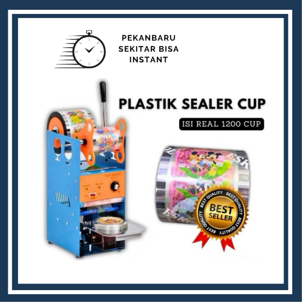 PLASTIK LID CUP GELAS/PLASTIK CUP SEALER/LID CUP SEALER/SEAL CUP ISI 1200 CUP