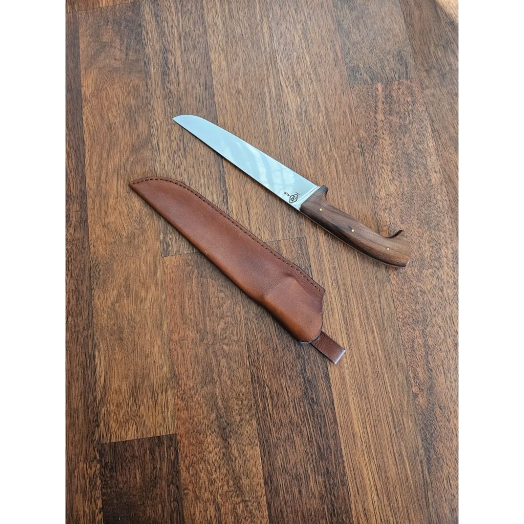 Pisau Sembelih Stainless Steel AUS10 22cm Fulltang