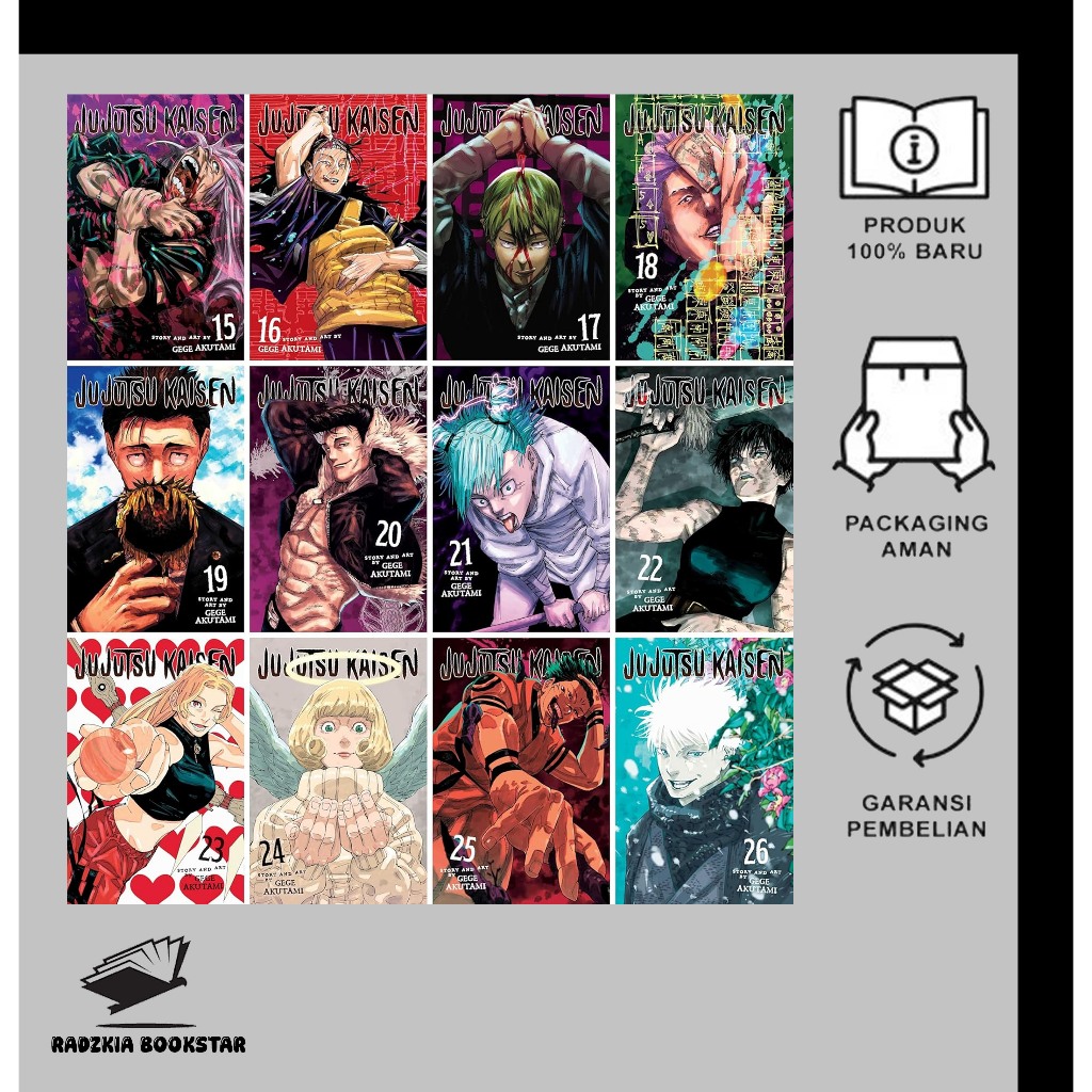 Komik Jujutsu Kaisen, Vol 0-30 (English)