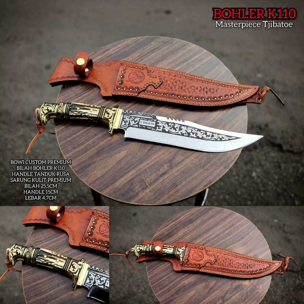 PISAU BOWIE TACTICAL BOHLER K110 PREMIUM BAJA ORIGINAL